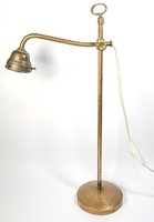 Vintage copper table lamp / bank lamp