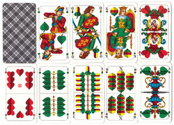 230. Schafkopf tarock német sorozatjelű kártya Bajor kártyakép 36 lap F.X. Schmid  München1990 körül