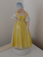 Old-Herend woman in yellow dress-from 1935