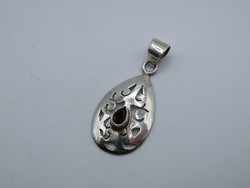 Uk0124 elegant purple stone silver pendant 925