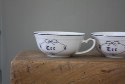 2 small blue tea cups - perfect, beautiful