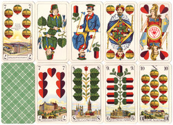 249. Német sorozatjelű skat kártya Porosz kártyakép VASS Stuttgart-Leinfelden 32 lap 1970 körül
