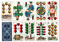 253. German serialized skat card Prussian card image Vass Stuttgart-Leinfelden 32 sheets 1968