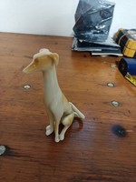 Hollóházi porcelán árt deco kutya agár