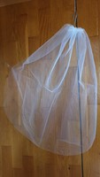 FTY41 - 1 rétegű, szegetlen, Hófehér menyasszonyi fátyol 100x100cm