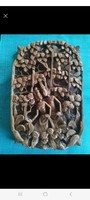 Hand-carved beautiful 3D wall picture, wall decoration panel from Bali