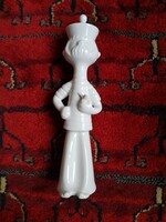 Aquincum porcelain sailor sailor with pipe white glazed figure sculpture flawless display case nipp