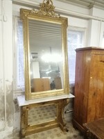 Barokk tükör, előszobafal