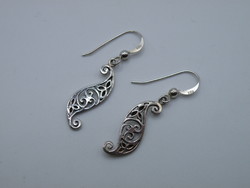 Uk0154 silver earrings with hook 925