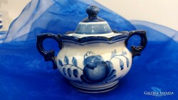 Russian ceramic sugar bowl