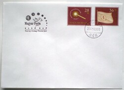 F4594-5 / 2001 Hungarian millennium iii. Line of stamps on fdc