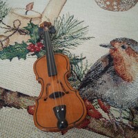 Christmas ornament violin, decoration