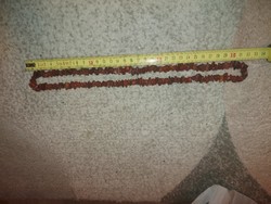 Raw amber chain, winding, no buckle, approx. 65 cm
