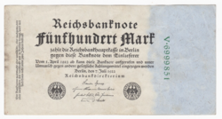 Five hundred marks berlin 1922