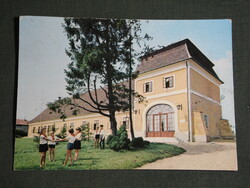 Postcard, Balaton Crossing, festetics castle, tourist house, pioneers, view detail