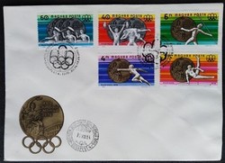 F3156-60 / 1976 Olimpiai Érmesek bélyegsor FDC-n