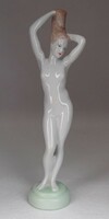 0M859 old aquincum porcelain female nude 26.5 Cm