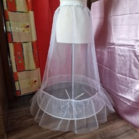 Wedding size 65 - 80cm 1 round ruffled white bridal petticoat, hoop