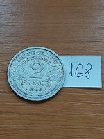 France 2 francs 1944 alu. 168