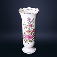 Zsolnay porcelain vase with floral pattern