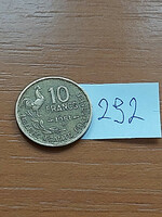 France 10 francs 1951 b, aluminium-bronze, rooster 292