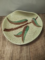 Cracked-shrink glazed ceramic bowl