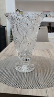 Beautiful large crystal vase with base. 30.5 cm.