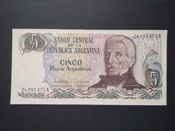 Argentína 5 Pesos 1983 Unc