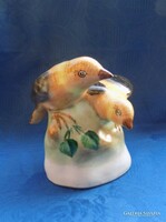 Bodrogkeresztúr ceramic bird pair figure (po-2)