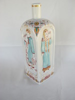 Korosten porcelain butella bottle with pouring figural decoration