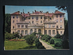 Postcard, Balatonföldvár kistex resort, castle skyline detail