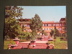 Postcard, postman's resort in Balatonalmád, panorama detail