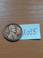 Usa 1 cent 1961 d, abraham lincoln, copper-zinc 1055