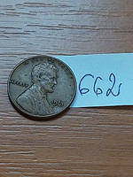 Usa 1 cent 1961 abraham lincoln, copper-zinc 662