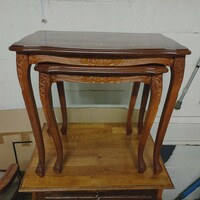 Intarziás antik kis asztalok