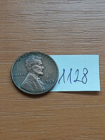 Usa 1 cent 1963 d, abraham lincoln, copper-zinc 1128