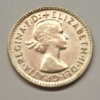 Ausztrália II. Erzsébet 500 ezüst 3 Pence 1960. (H/36)
