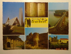 Régi képeslap: Borsod tourist, Hollóháza, Vizsoly, Tokaj, Szerencs, Boldogkőváralja, Sárospatak