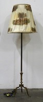 1Q243 Régi nagyméretű réz testű vadászjelenetes állólámpa 165 cm