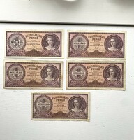 5 db egymilliárd pengő   1946 március 18-án