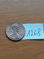 Usa 1 cent 1992 d, abraham lincoln, copper-zinc 1268