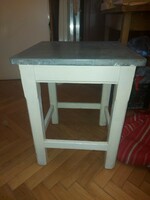 Vintage stool, with a tin roof, in amazingly solid condition!