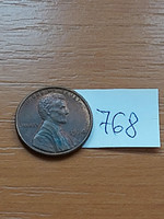 Usa 1 cent 1974 abraham lincoln, copper-zinc 768