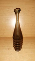 Smoke-colored glass vase - 25 cm