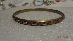 Antique bracelet, yellow and red copper, inside 6.5 cm x 0.5 cm