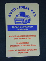 Card calendar, auto ideal kft Japanese French car shop, Békéscsaba, 2001, (6)
