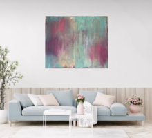 Waterfall -  95cmx80cm abstract kortárs vászonkép