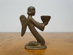 Bronze candlestick angel