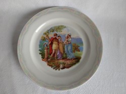 C. T. Altwasser scenic plate with iridescent border 24.5 cm