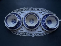 Villeroy & Boch kék Burgenland porcelán csésze alátéttel
